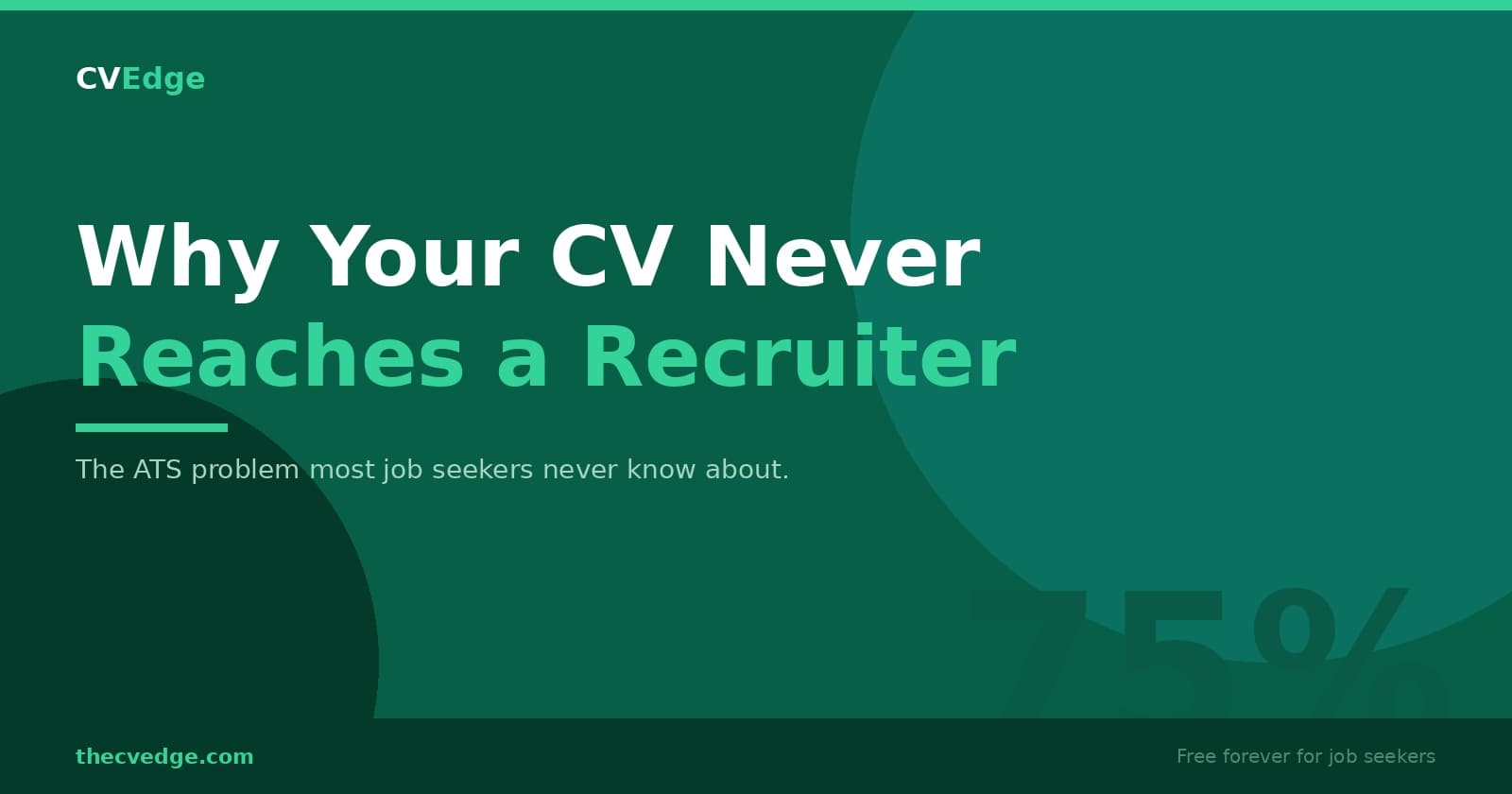 Why Your CV Never Reaches a Human Recruiter