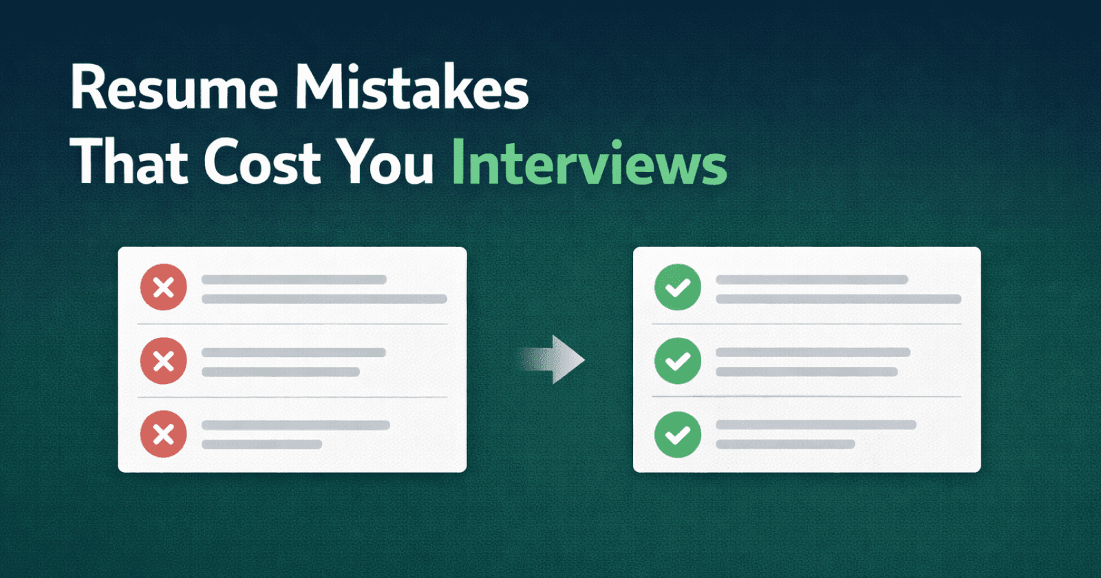 Common Resume Mistakes That Cost You Interviews (And How to Fix Them)