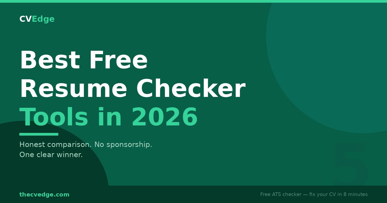 Best Free Resume Checker Tools in 2026